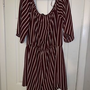 Plus Size Striped Romper